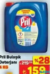 PRİL BULAŞIK DETERJANI 4 KG